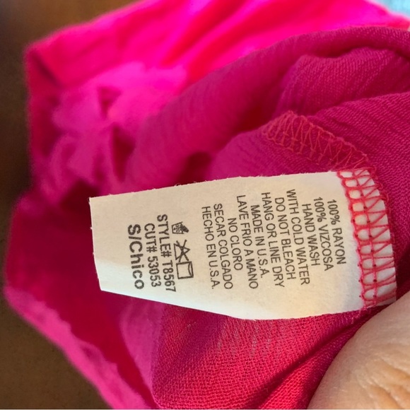 🔥2 FOR $10🔥 Hot Pink Tank with tie front - Picture 4 of 4